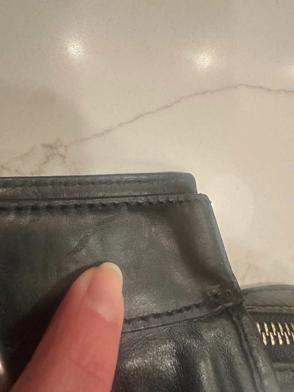 Club Monaco Black Leather Shoulder Bag